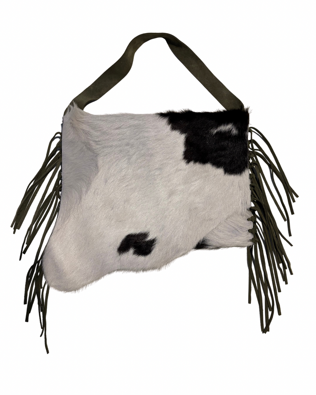Tassel cowhide carry-all