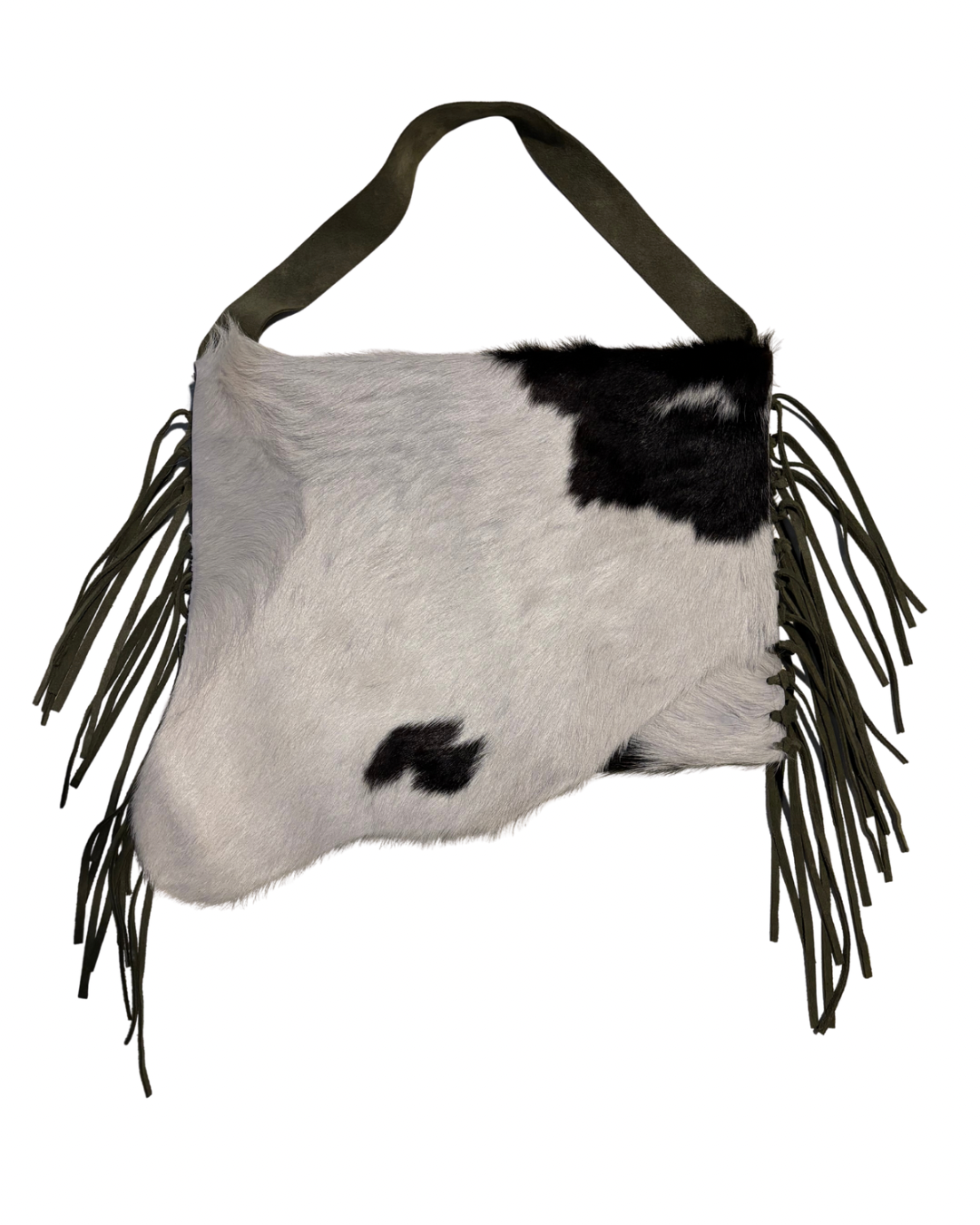 Tassel cowhide carry-all