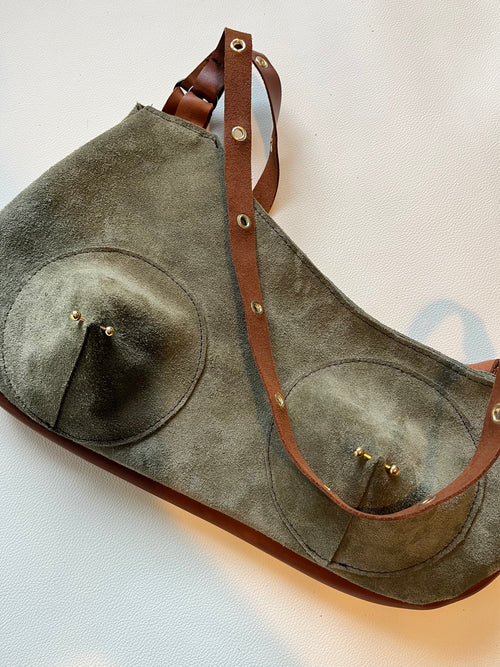Sage Pierced Shoulder Bag