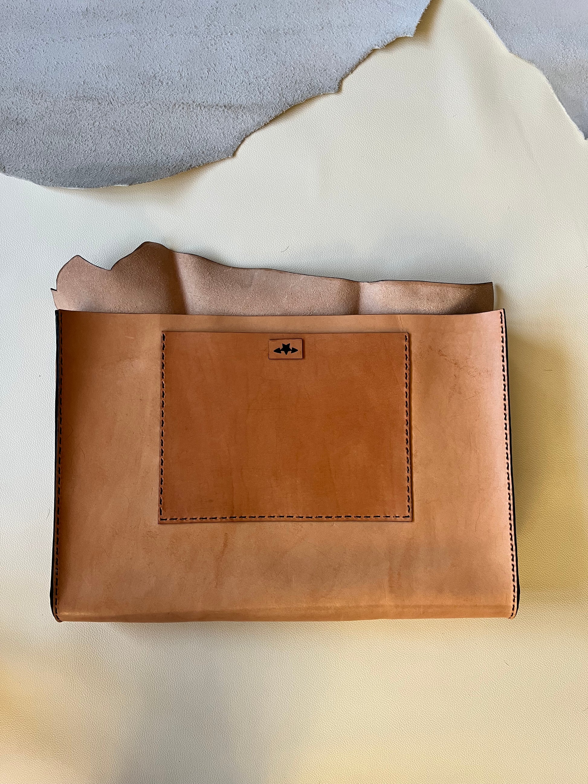 Pierced Pair Leather Bag