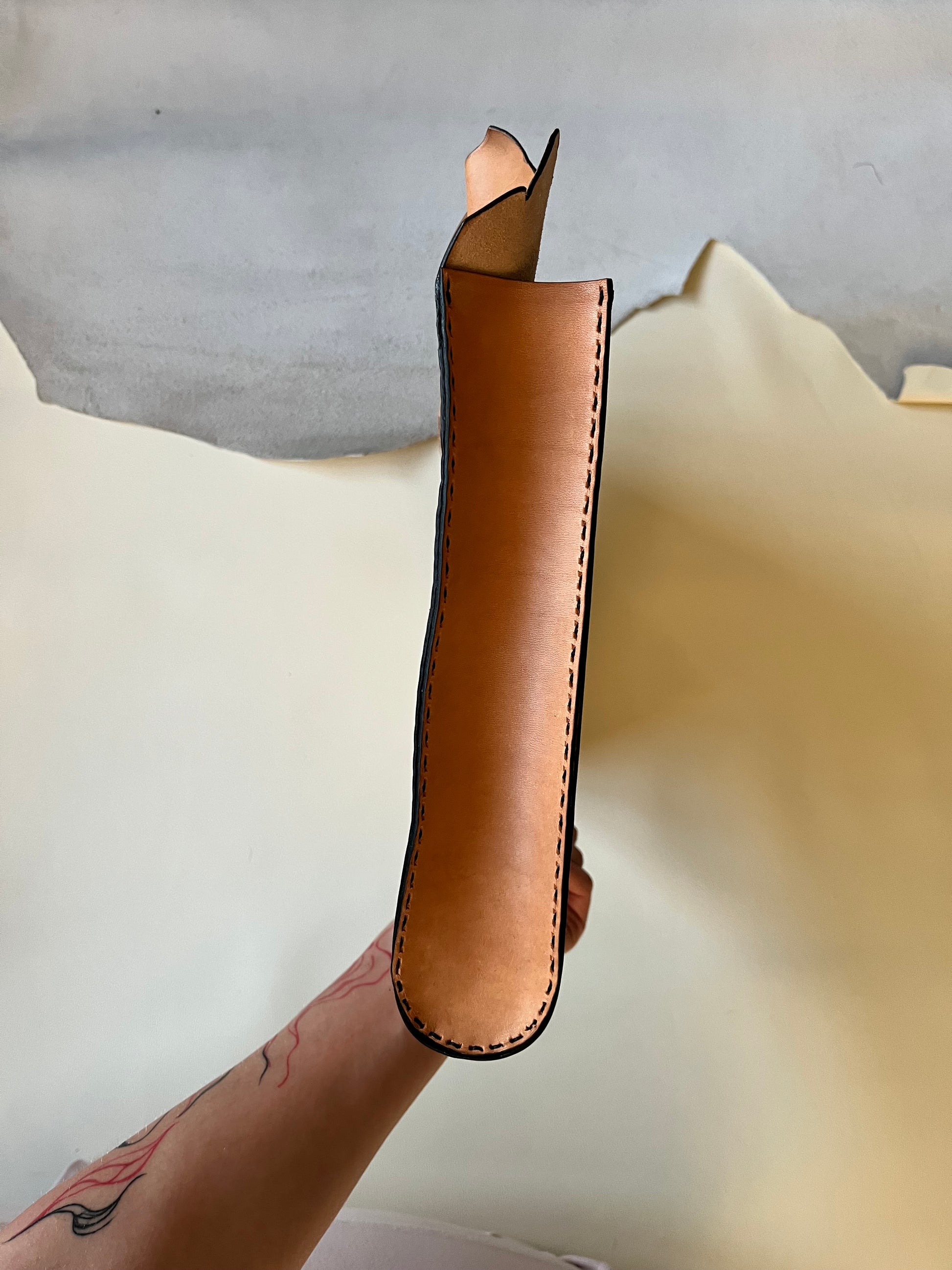 Pierced Pair Leather Bag