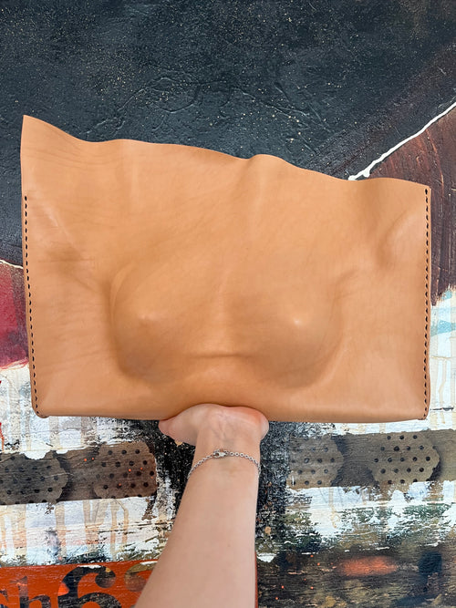 Plain Pair Leather Bag