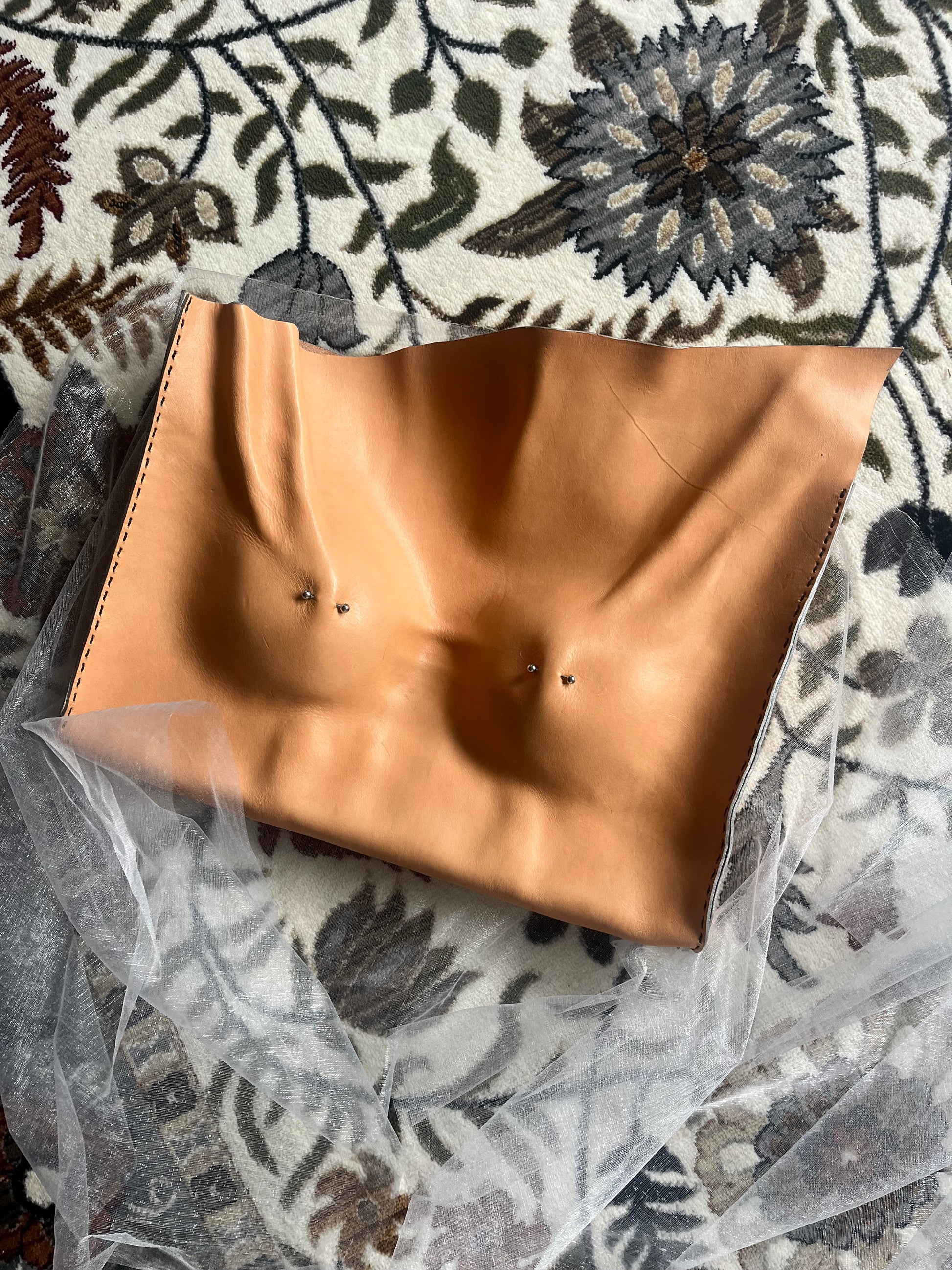 Pierced Pair Leather Bag