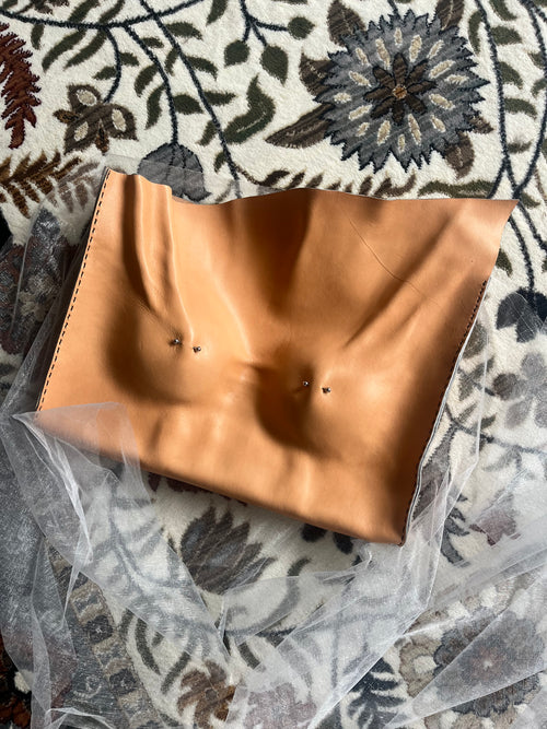 Pierced Pair Leather Bag