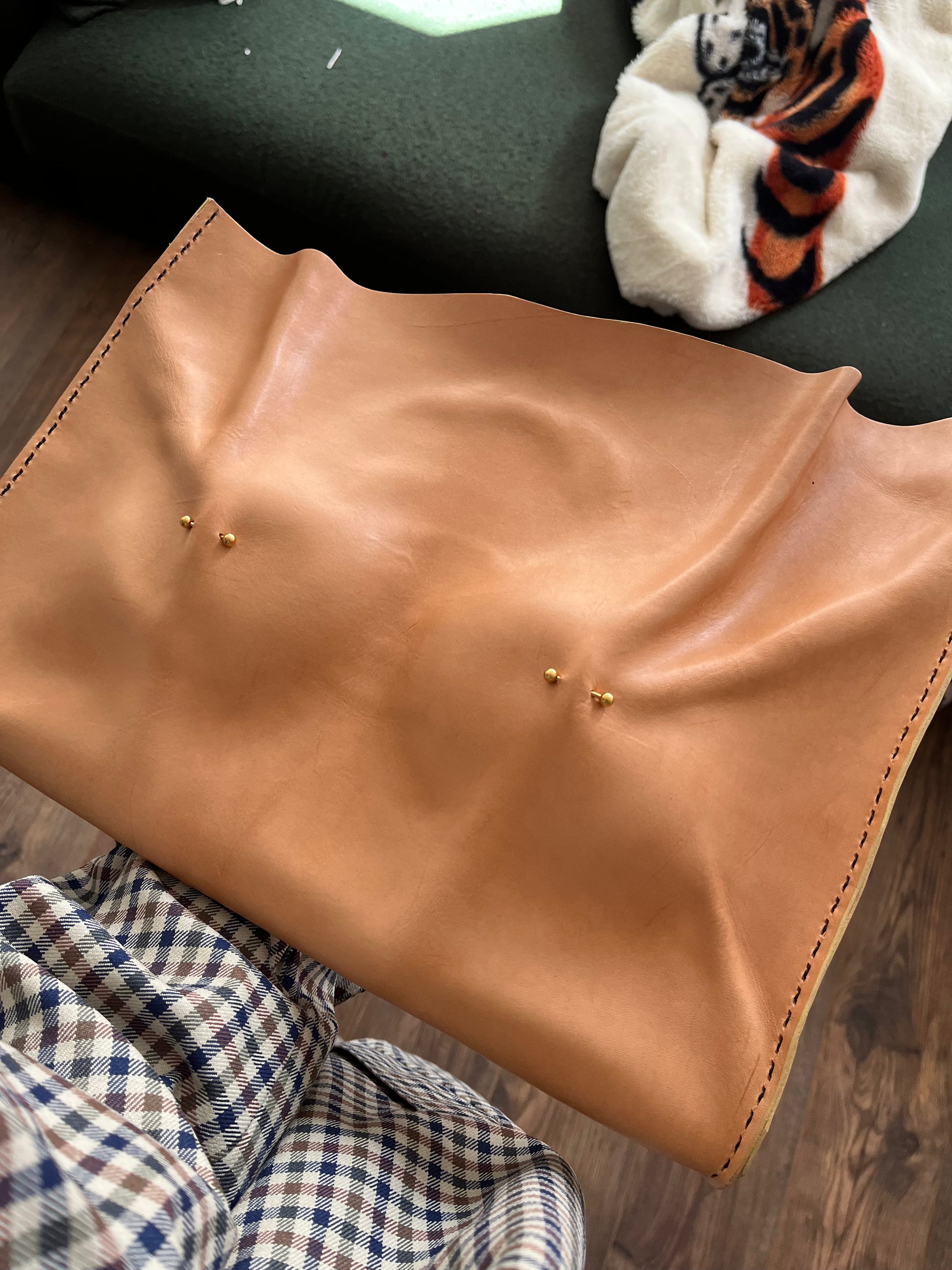 Pierced Pair Leather Bag