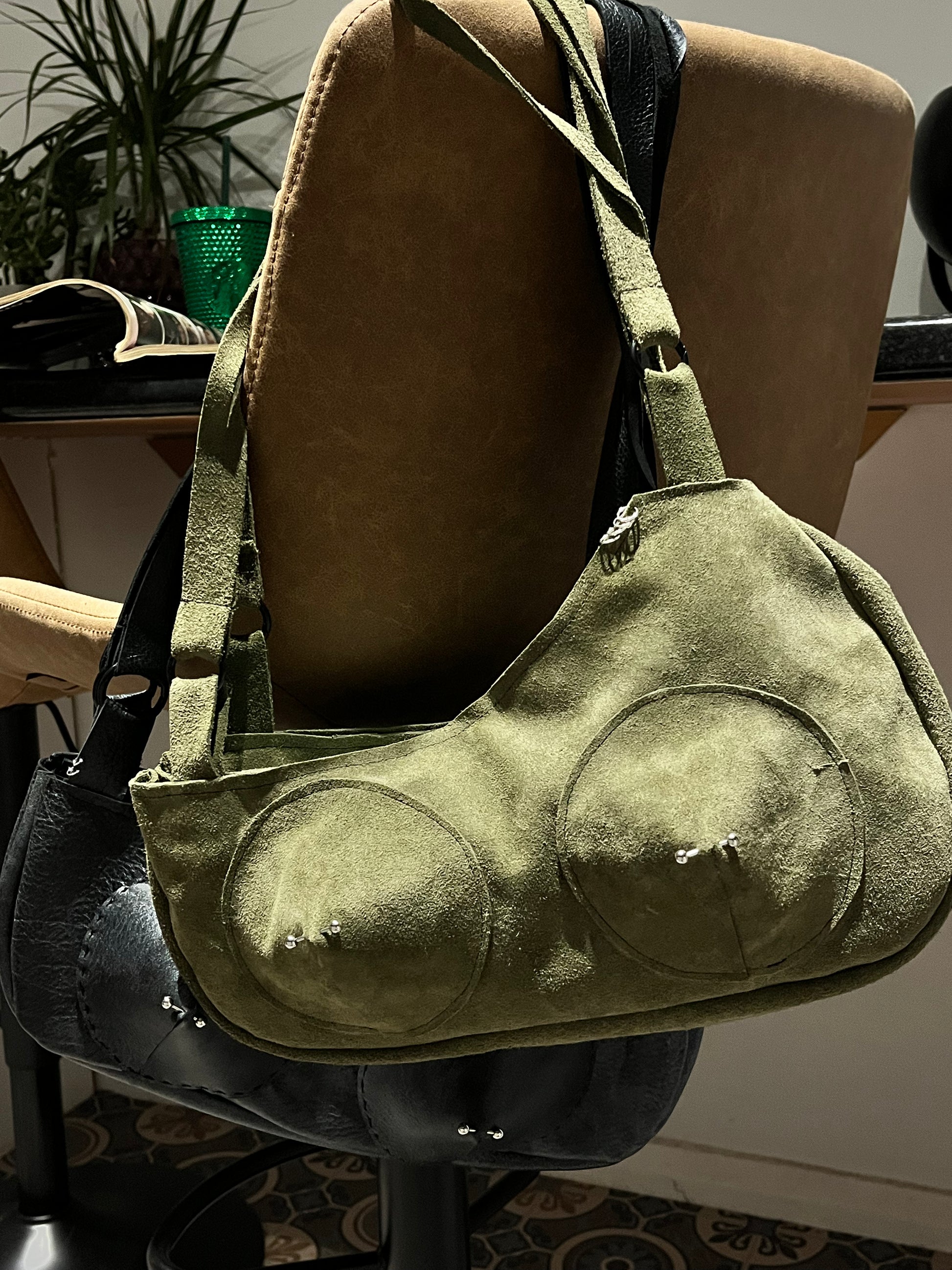 Moss Pierced Shoulder Bag