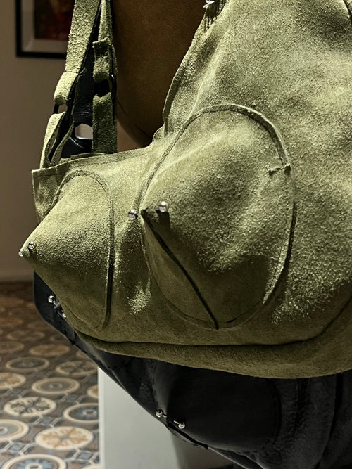 Moss Pierced Shoulder Bag