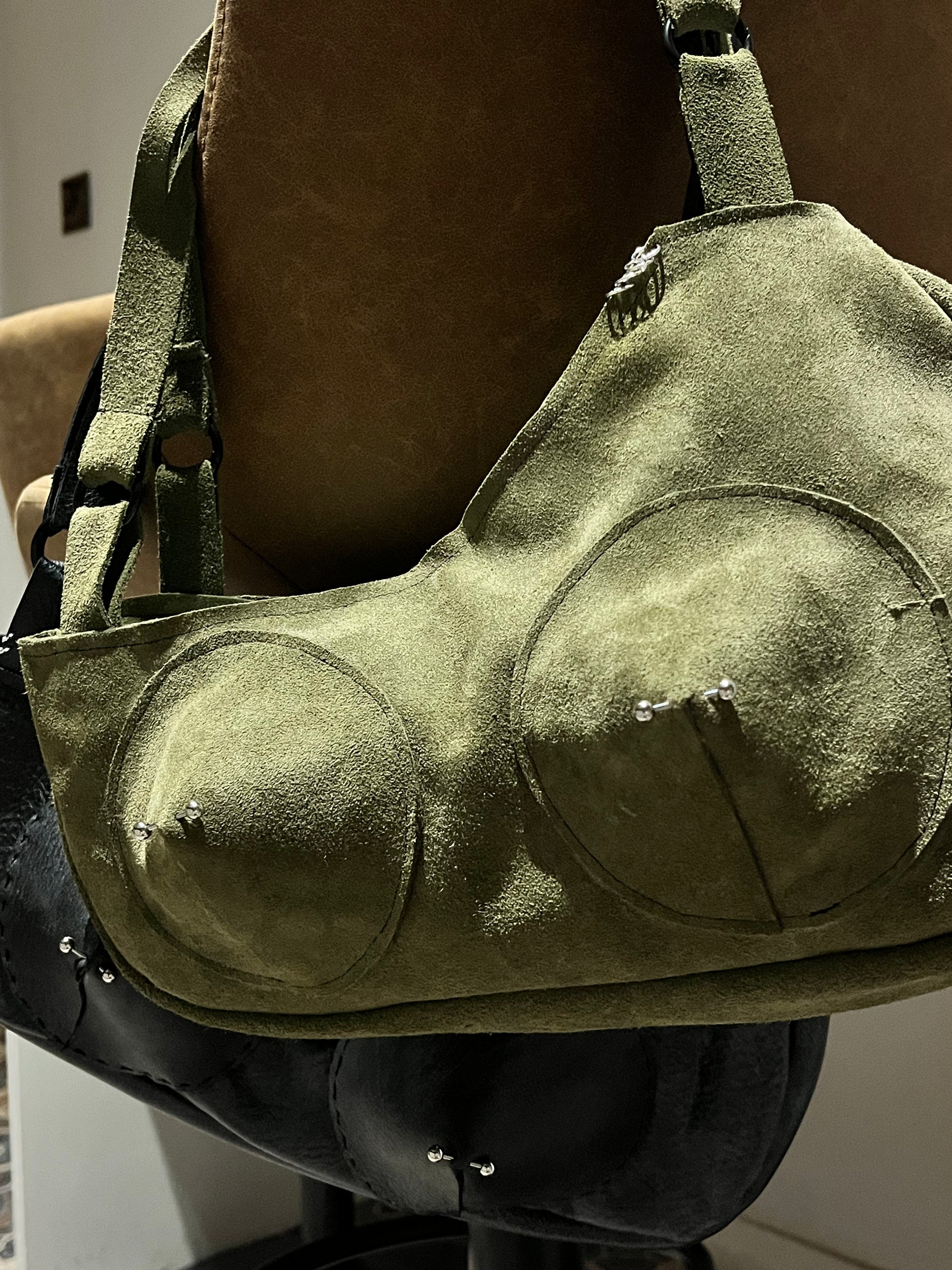 Moss Pierced Shoulder Bag